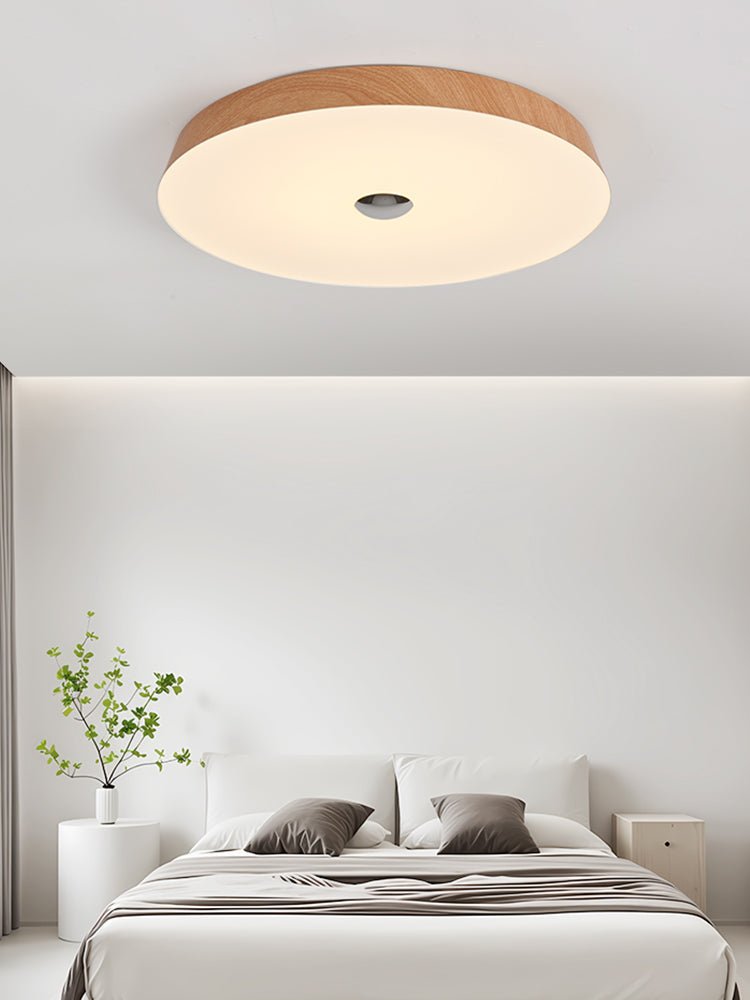 Solace Woodgrain Ceiling Light - Lamp Outdoor