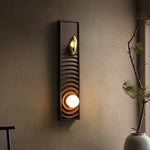 Caleb Vintage Wood Wall Lamp - Lamp Outdoor