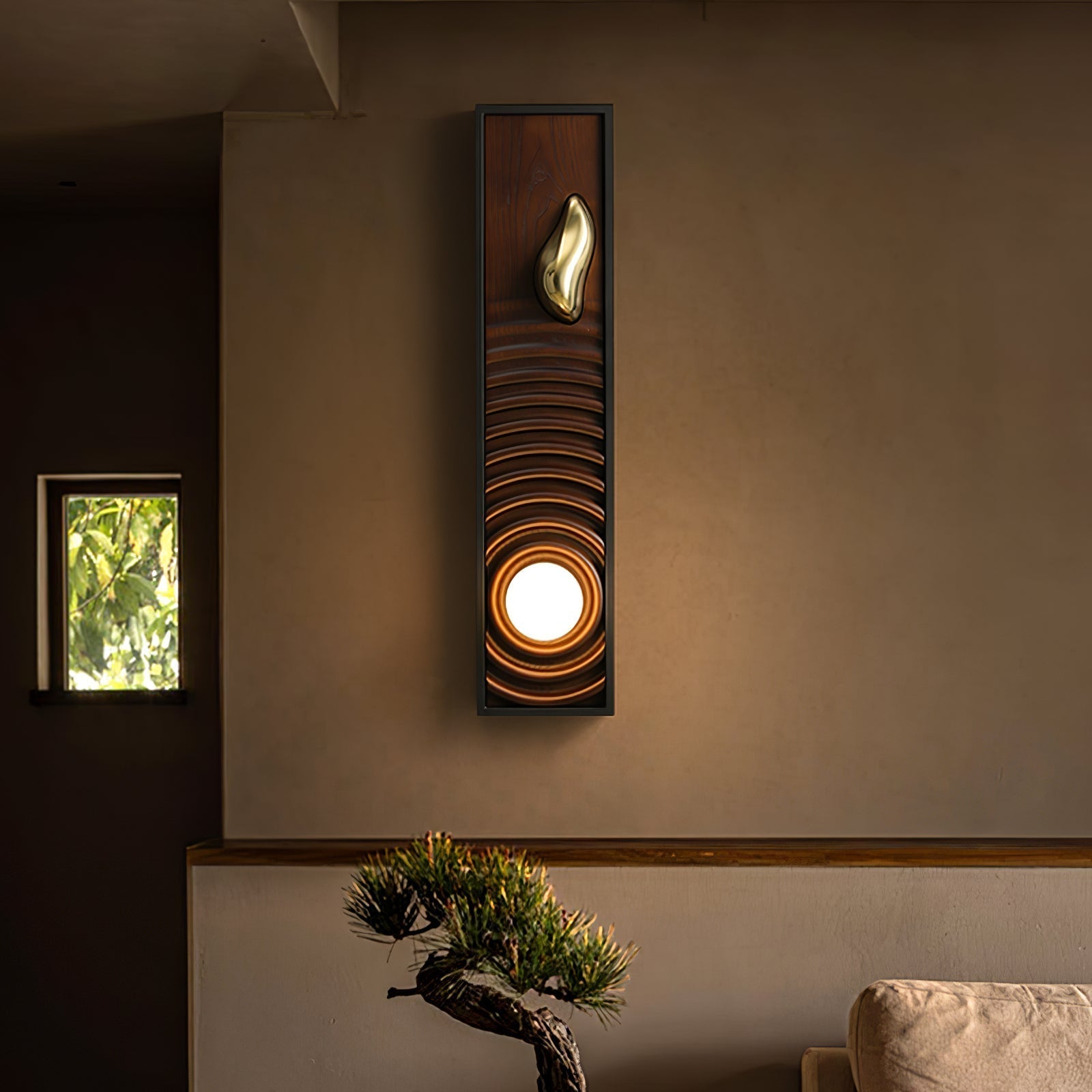 Caleb Vintage Wood Wall Lamp - Lamp Outdoor