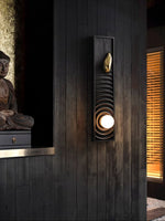 Caleb Vintage Wood Wall Lamp - Lamp Outdoor