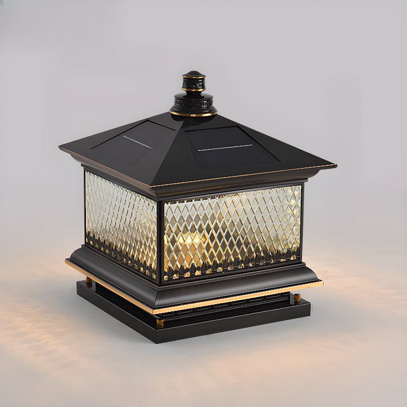 Diamond Solar Post Outdoor Light - Lamp Outdoor