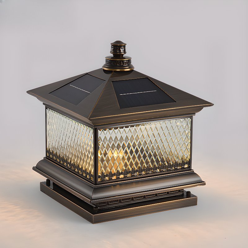 Diamond Solar Post Outdoor Light - Lamp Outdoor