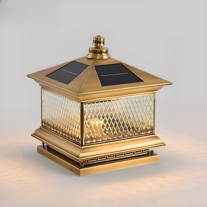 Diamond Solar Post Outdoor Light - Lamp Outdoor