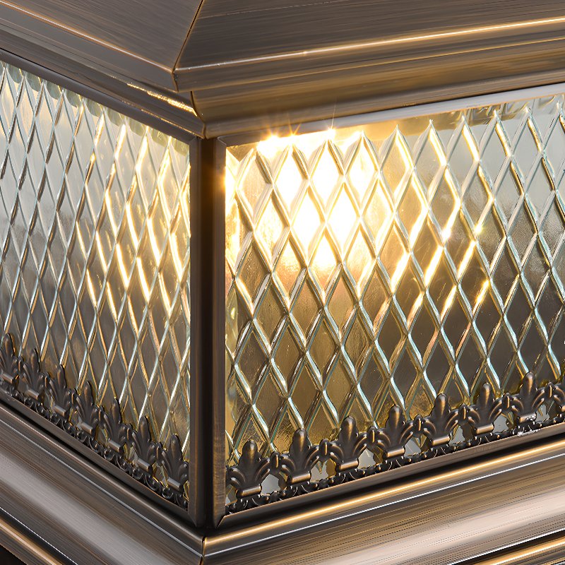 Diamond Solar Post Outdoor Light - Lamp Outdoor