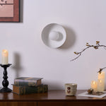 Vethaora Modern Minimalist Solar Eclipse Brass Glass Wall Light - Lamp Outdoor
