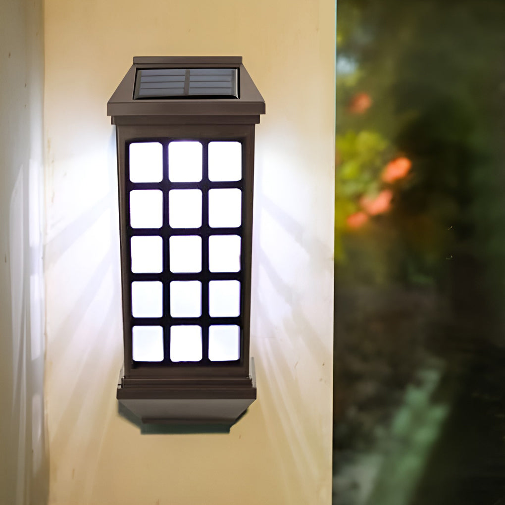 Solar LED Light-controlled Motion Sensor Modern Outdoor Wall Lamp - Lamp Outdoor