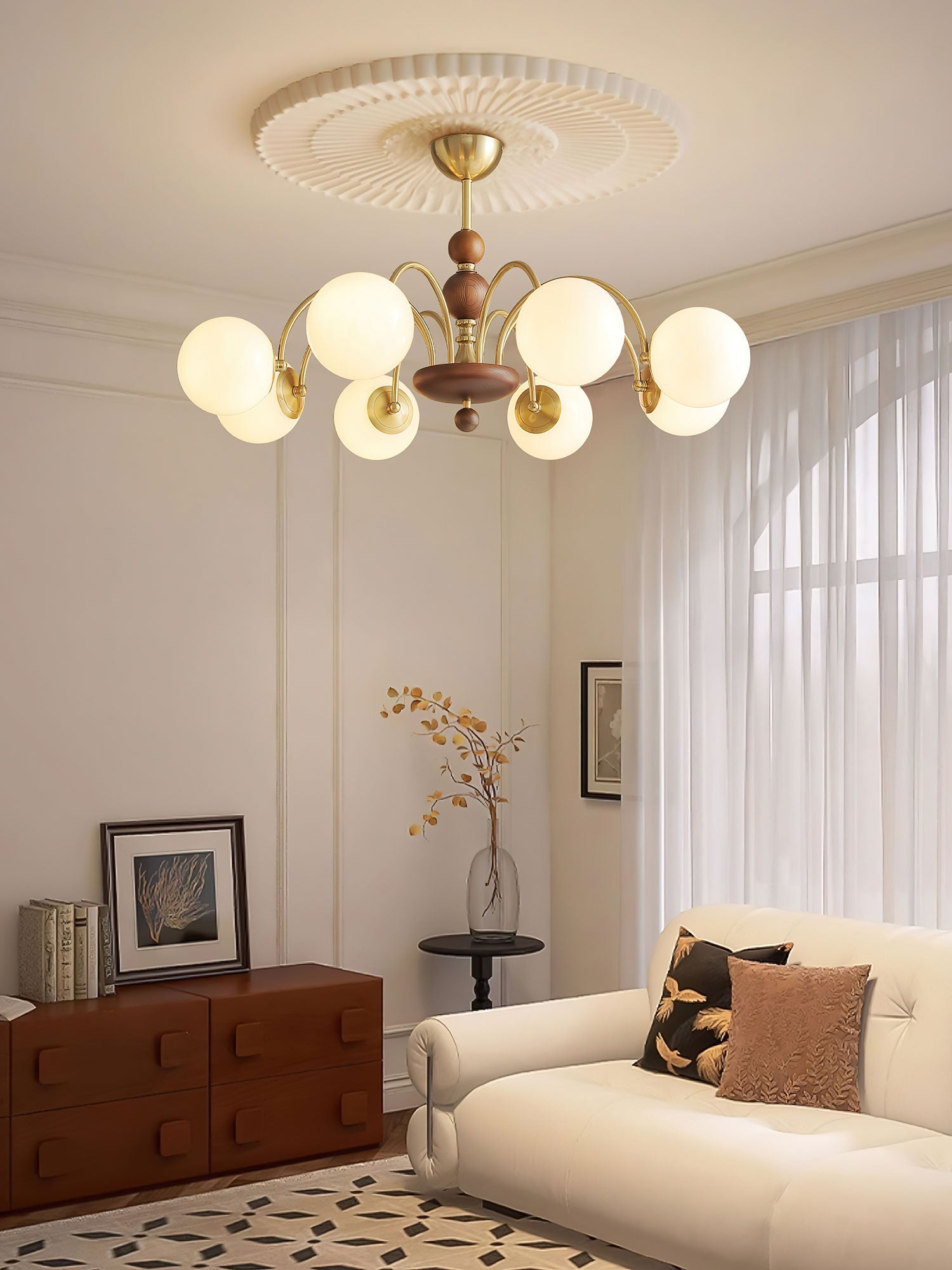 Naomi Luxury Metal Chandelier - Lamp Outdoor