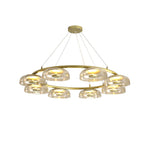Aethera Circular Glass Chandelier - Lamp Outdoor