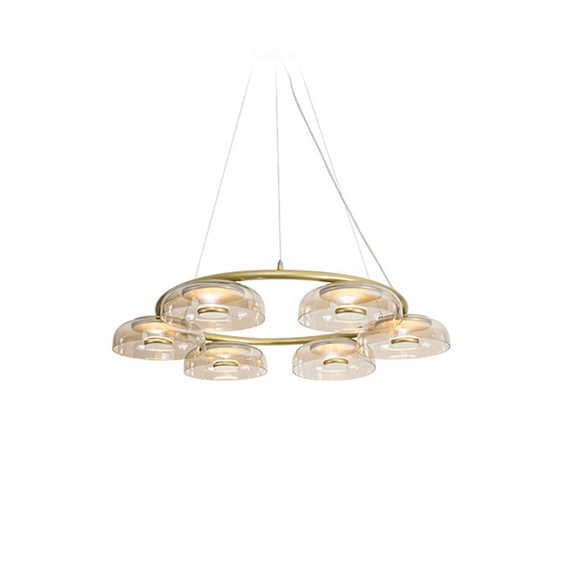 Aethera Circular Glass Chandelier - Lamp Outdoor