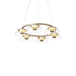 Aethera Circular Glass Chandelier - Lamp Outdoor