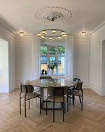 Aethera Circular Glass Chandelier - Lamp Outdoor