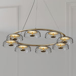 Aethera Circular Glass Chandelier - Lamp Outdoor