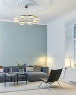 Aethera Circular Glass Chandelier - Lamp Outdoor