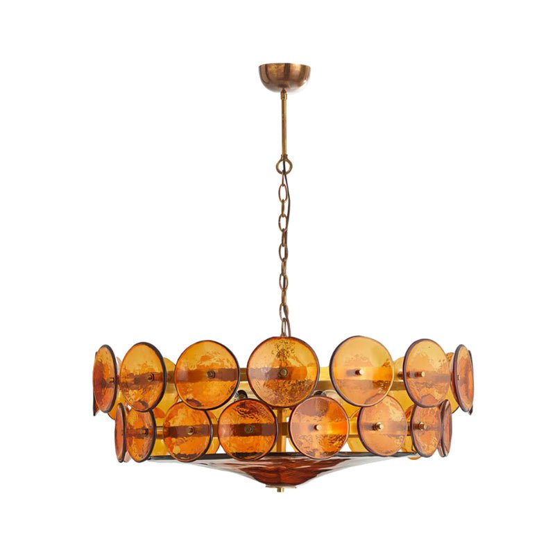 Aurora Chandelier Murano Glass Disc Vintage - Lamp Outdoor