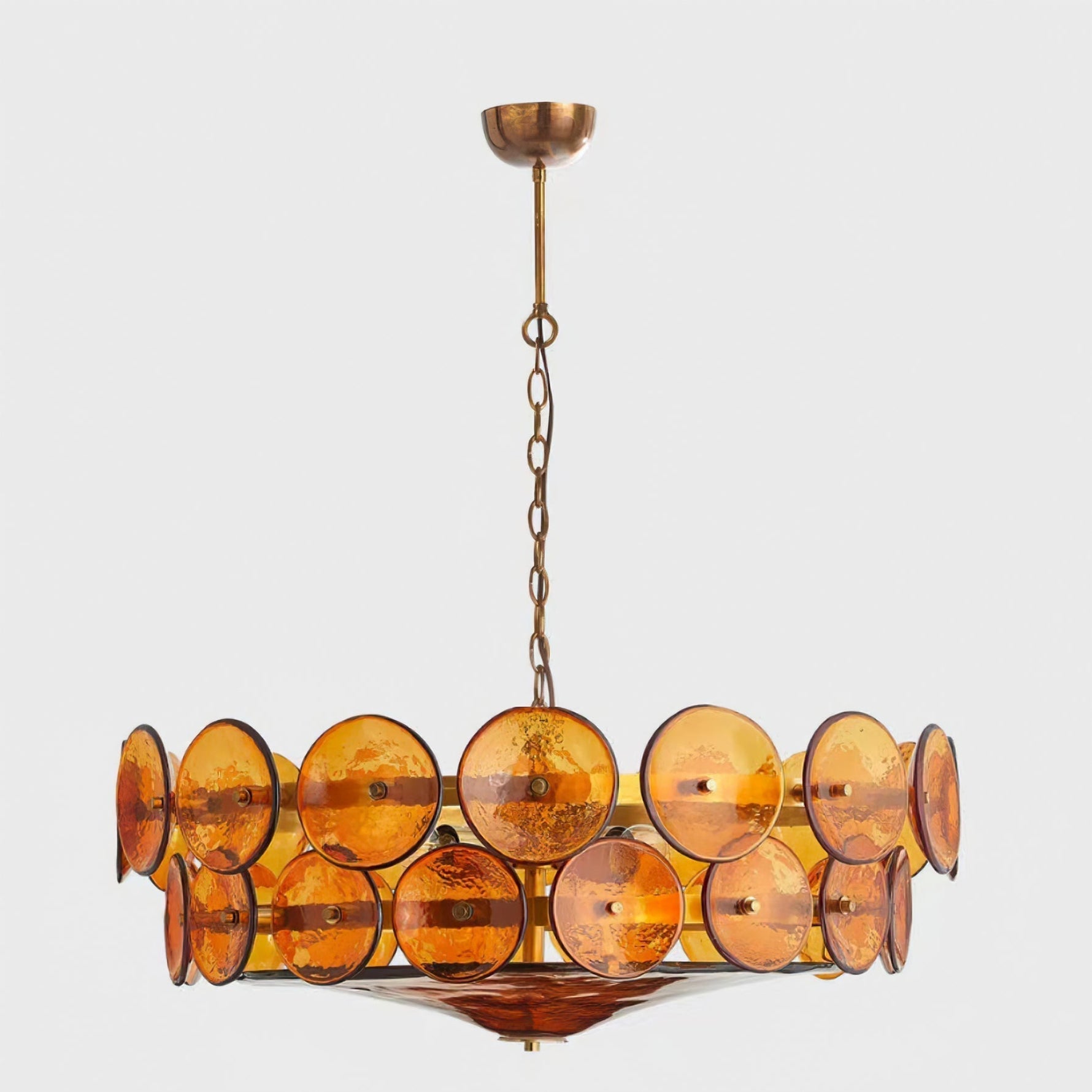 Aurora Chandelier Murano Glass Disc Vintage - Lamp Outdoor