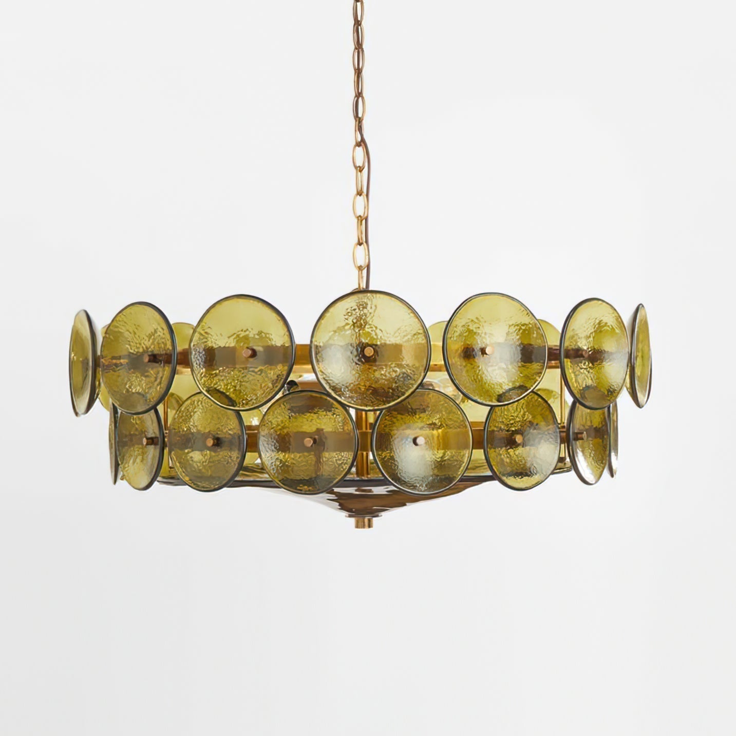 Aurora Chandelier Murano Glass Disc Vintage - Lamp Outdoor