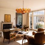 Aurora Chandelier Murano Glass Disc Vintage - Lamp Outdoor