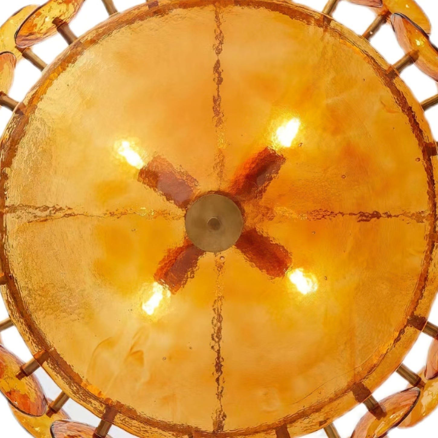 Aurora Chandelier Murano Glass Disc Vintage - Lamp Outdoor