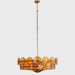 Aurora Chandelier Murano Glass Disc Vintage - Lamp Outdoor
