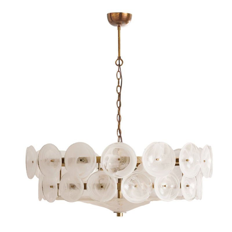 Aurora Chandelier Murano Glass Disc Vintage - Lamp Outdoor