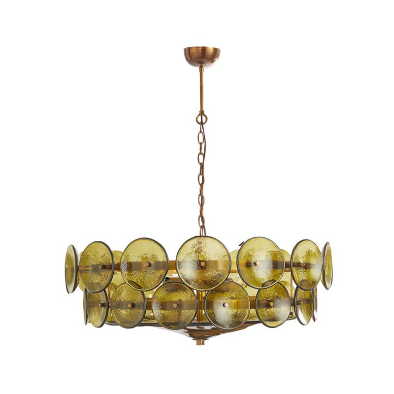 Aurora Chandelier Murano Glass Disc Vintage - Lamp Outdoor