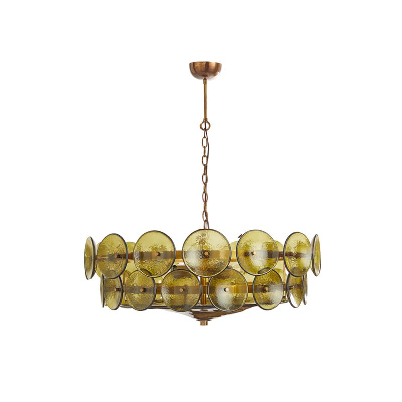 Aurora Chandelier Murano Glass Disc Vintage - Lamp Outdoor