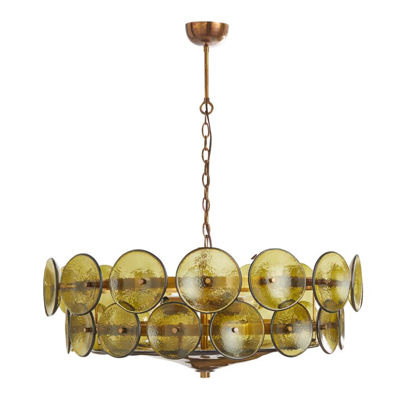 Aurora Chandelier Murano Glass Disc Vintage - Lamp Outdoor