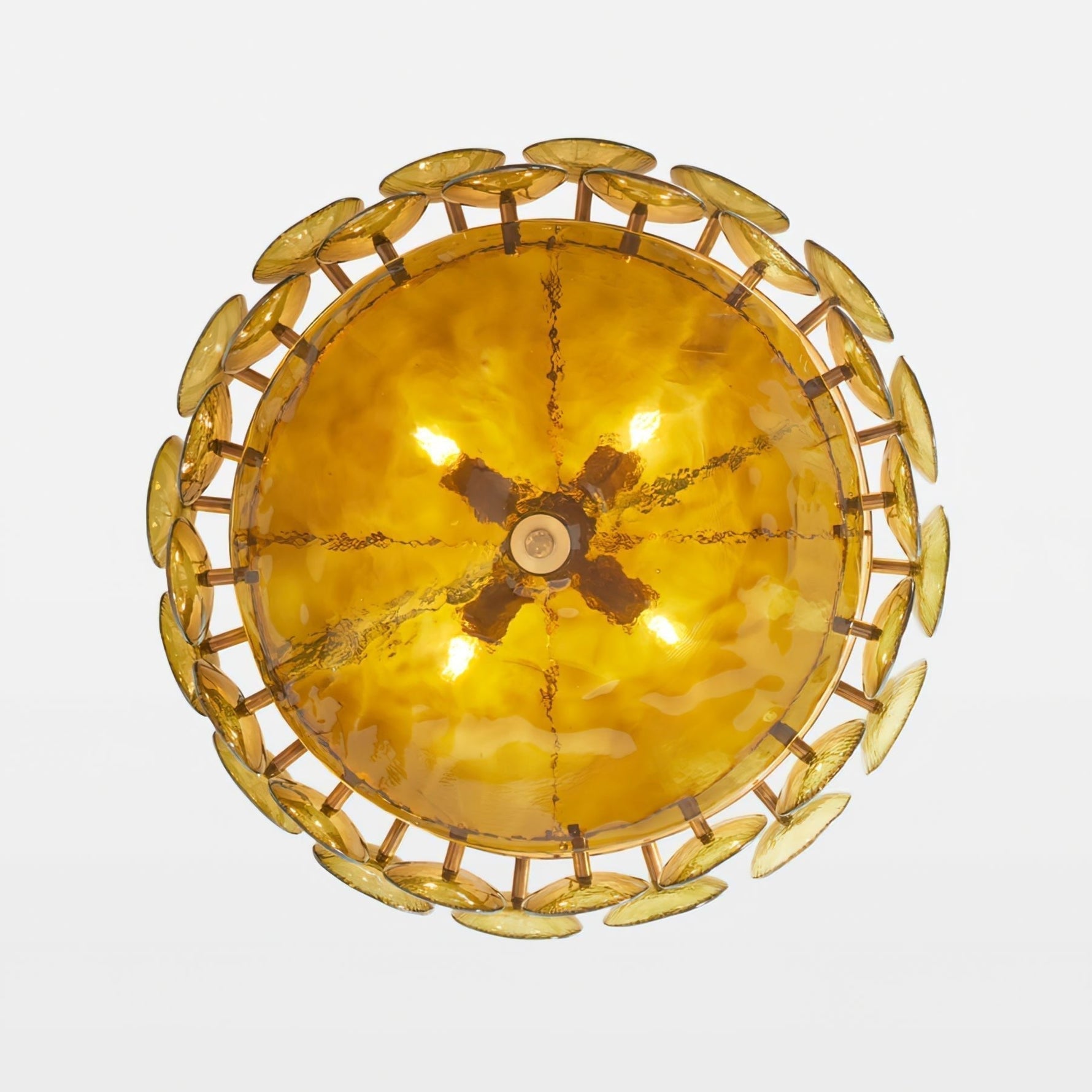 Aurora Chandelier Murano Glass Disc Vintage - Lamp Outdoor
