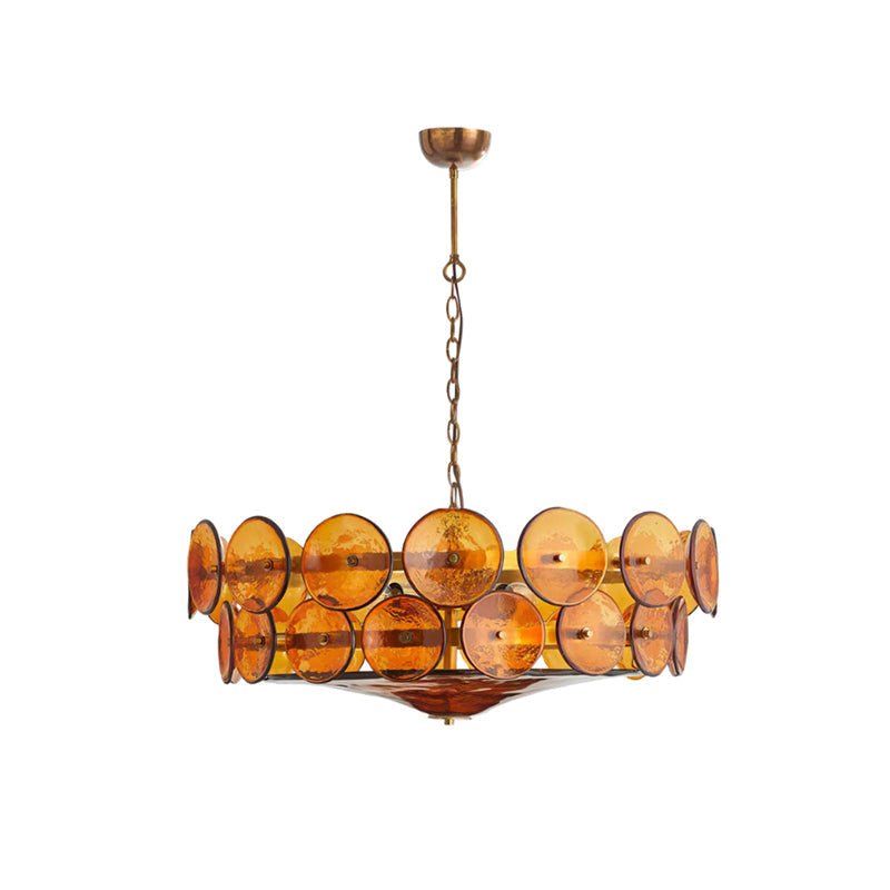 Aurora Chandelier Murano Glass Disc Vintage - Lamp Outdoor