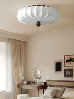 Zotala Petal Fabric Wood Flush Mount Ceiling Light - Lamp Outdoor
