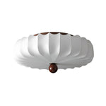 Zotala Petal Fabric Wood Flush Mount Ceiling Light - Lamp Outdoor