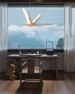 Solitude Crane Pendant Lamp - Lamp Outdoor