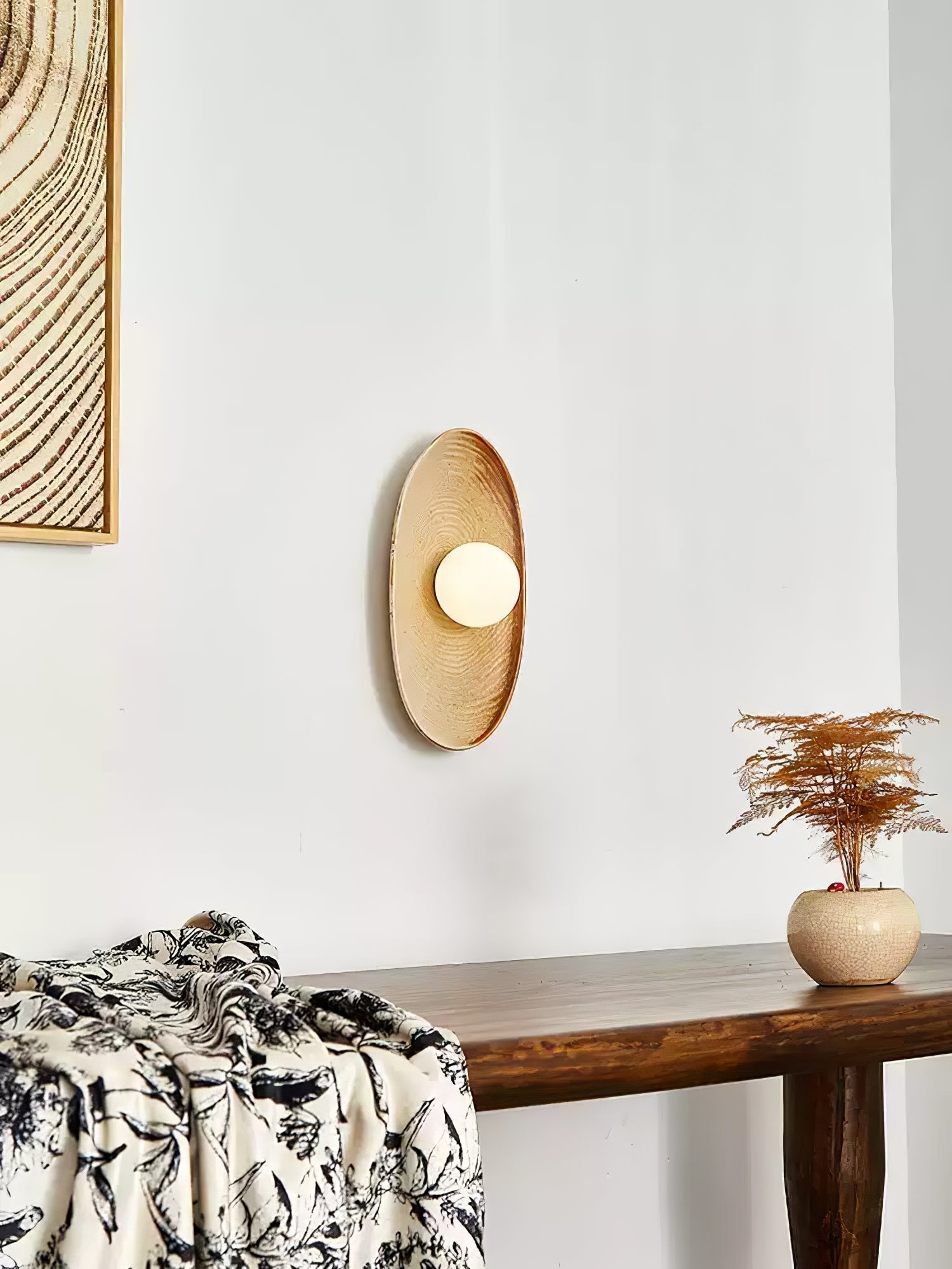 Solace Rustic Marble Wall Lamp - Lamp Outdoor
