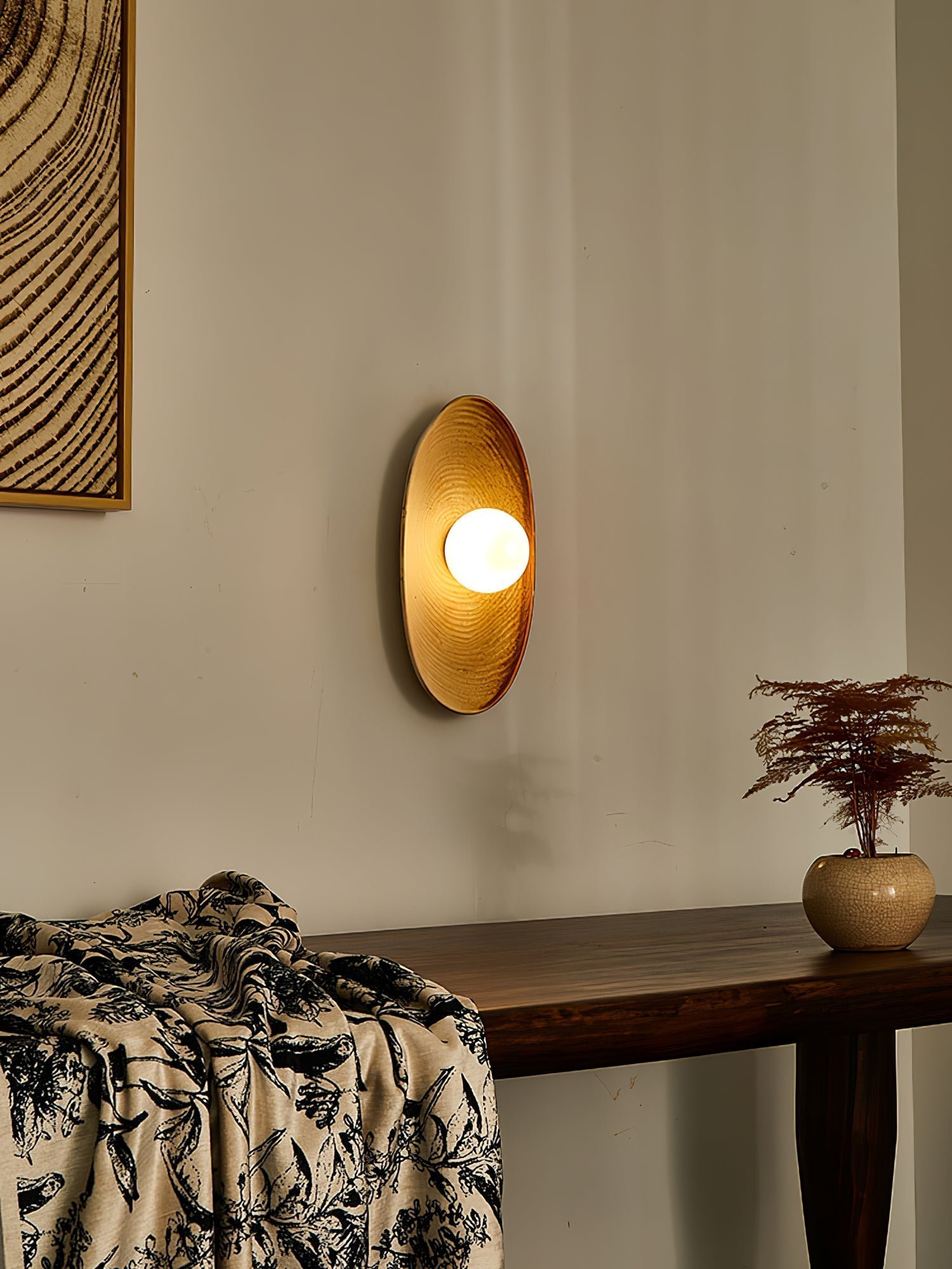 Solace Rustic Marble Wall Lamp - Lamp Outdoor