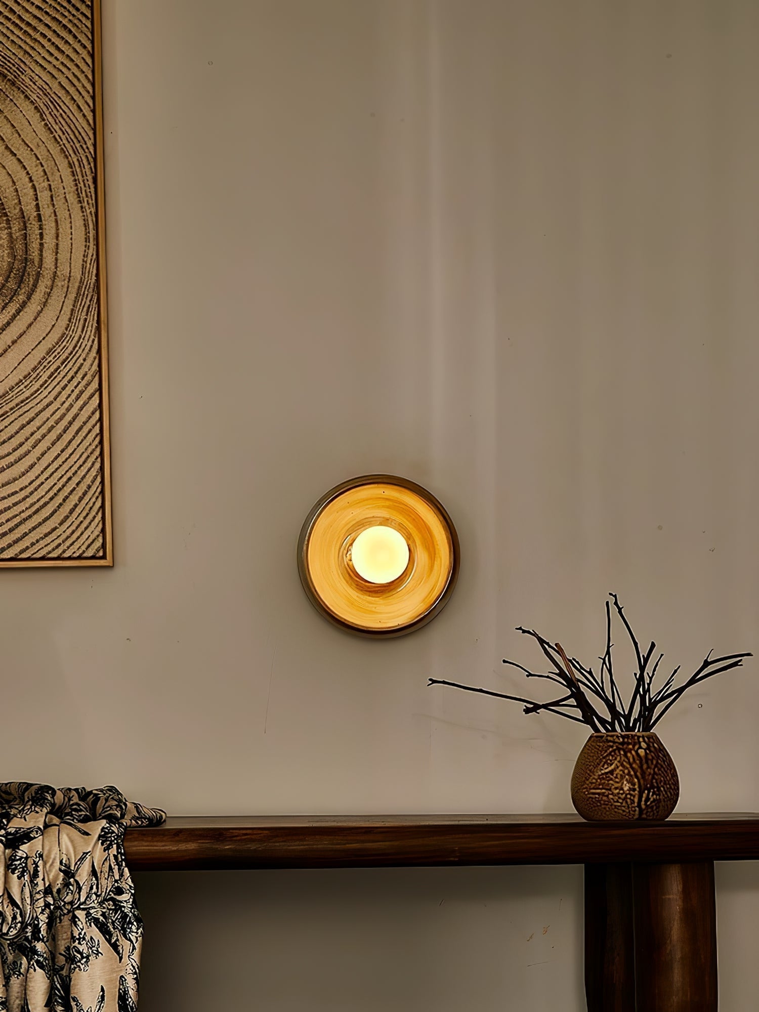 Solace Rustic Marble Wall Lamp - Lamp Outdoor
