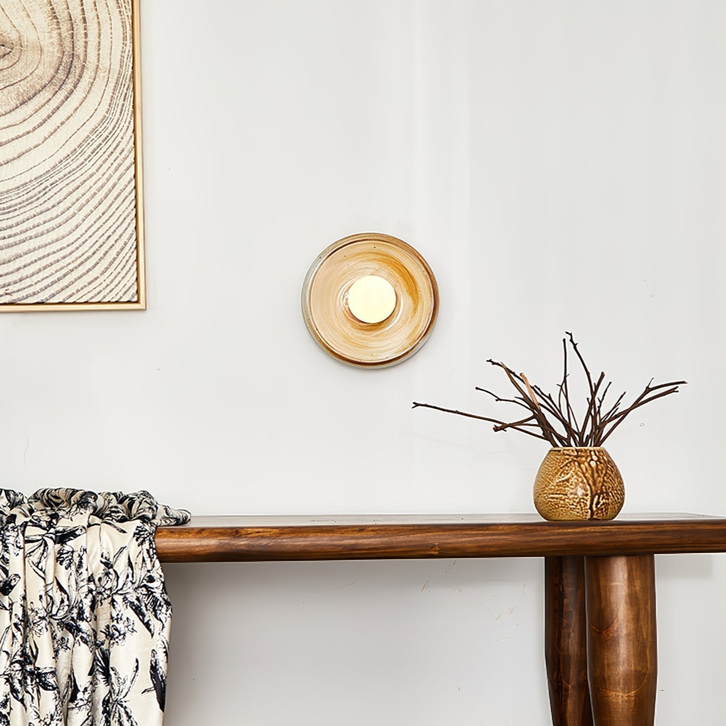 Solace Rustic Marble Wall Lamp - Lamp Outdoor