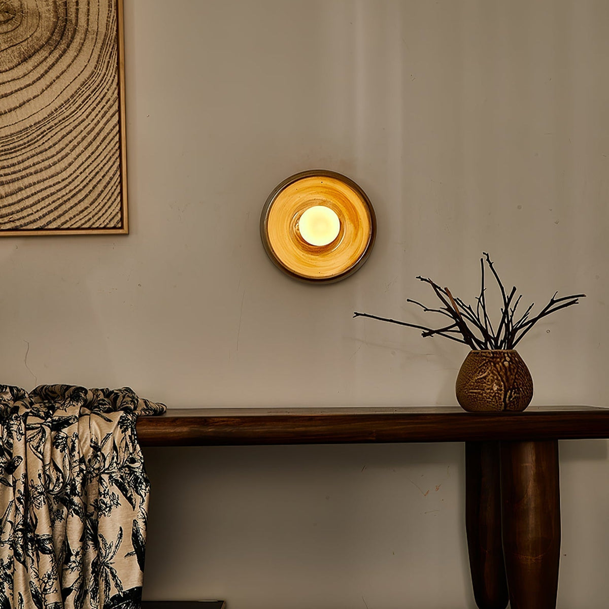 Solace Rustic Marble Wall Lamp - Lamp Outdoor