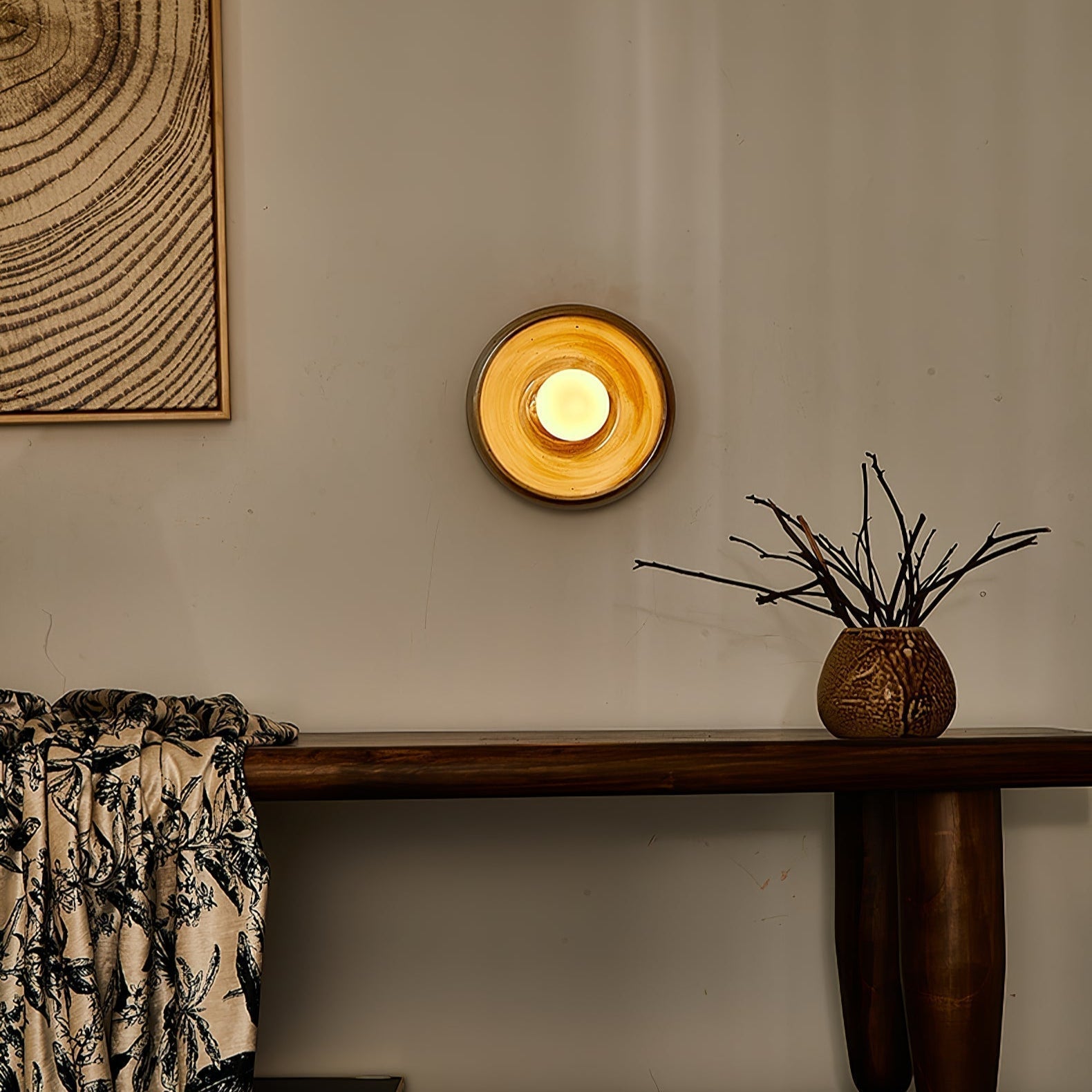 Solace Rustic Marble Wall Lamp - Lamp Outdoor