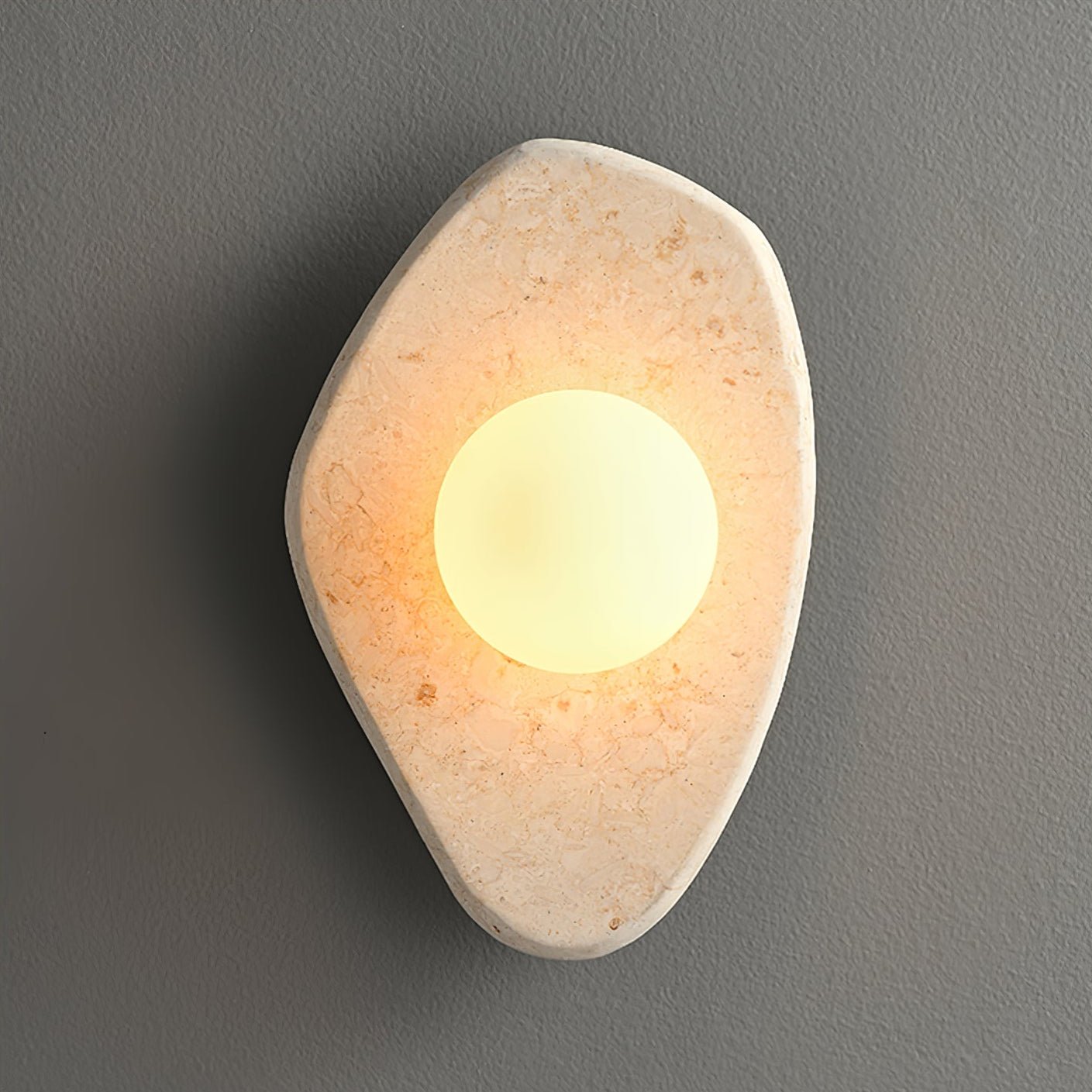 Pebble Rustic Marble Wall Light - Lamp Outdoor