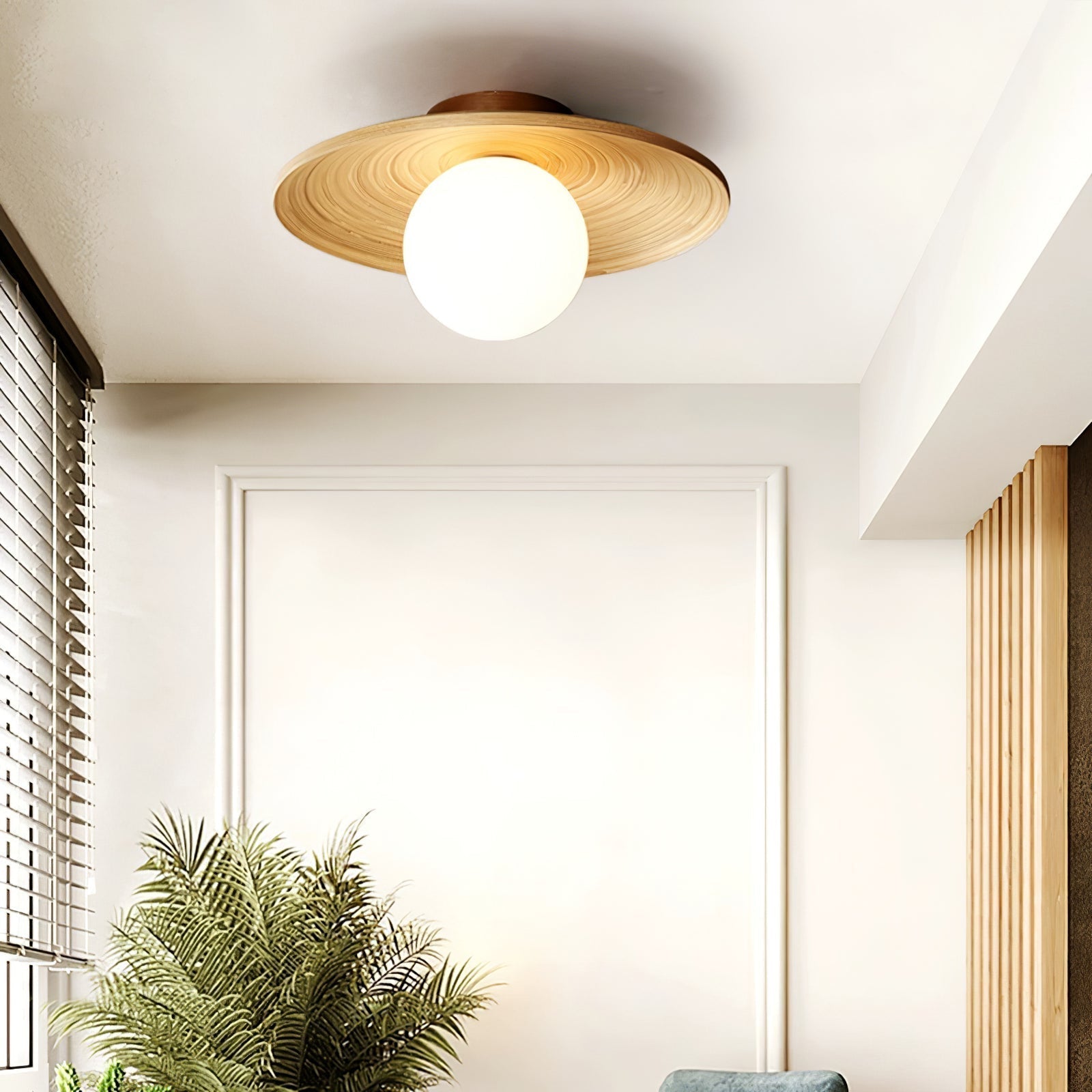 Soluna Wood Ceiling Light - Lamp Outdoor