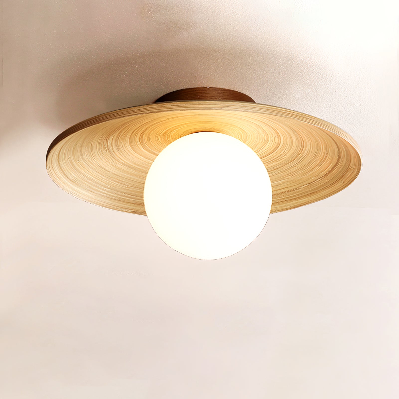 Soluna Wood Ceiling Light - Lamp Outdoor