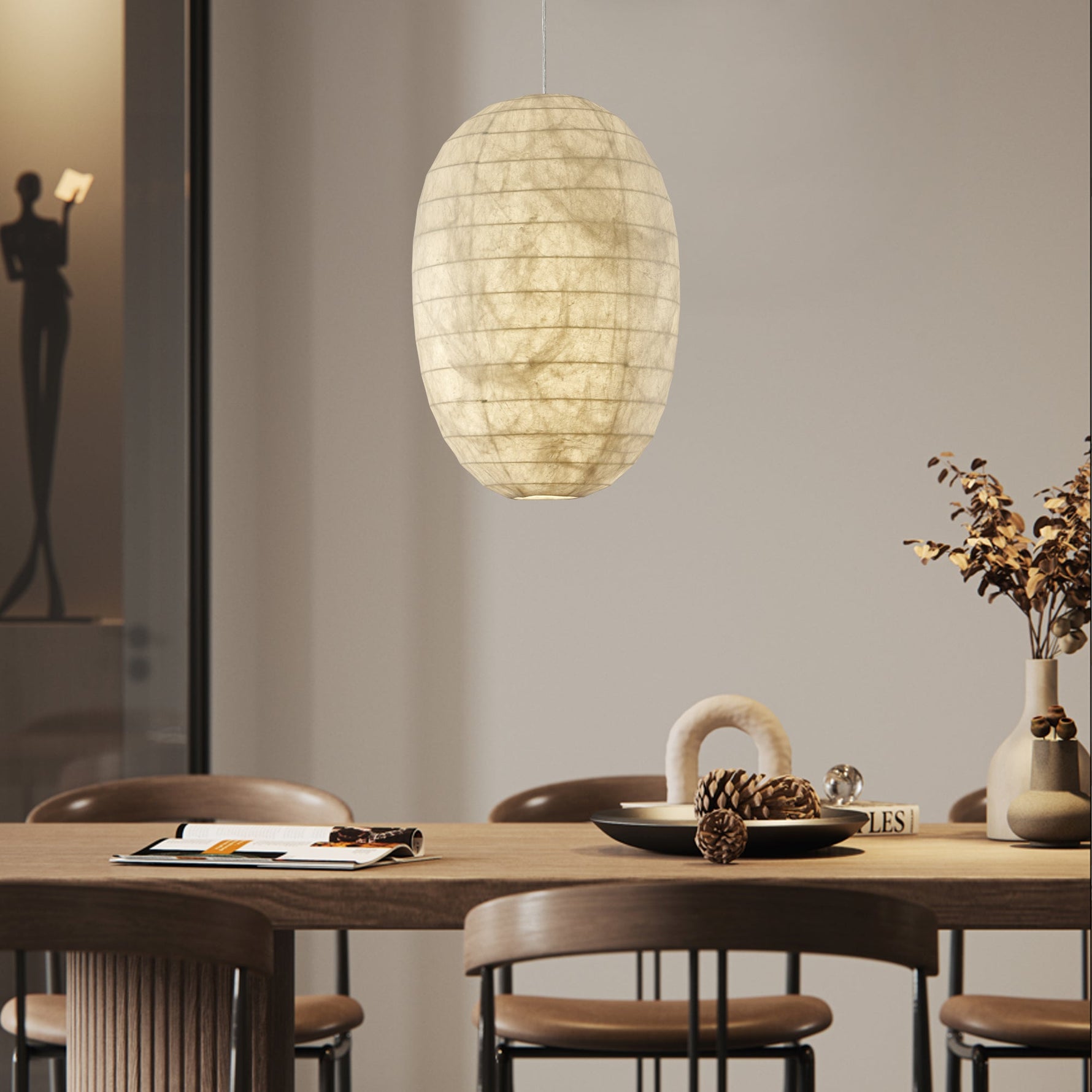 Oldoryra Silk Retro Pendant Light - Lamp Outdoor