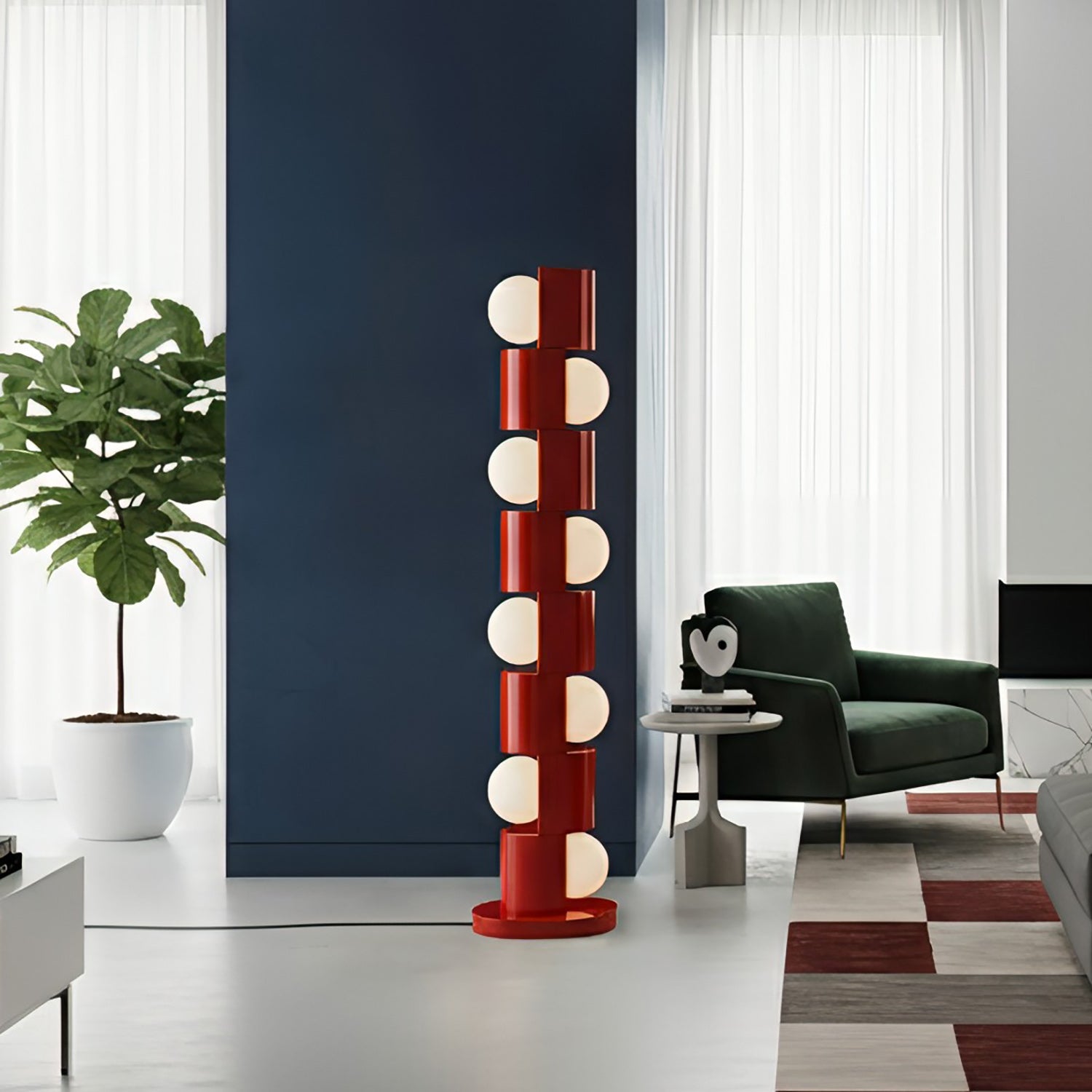 Space Modern Glass Floor Lamp