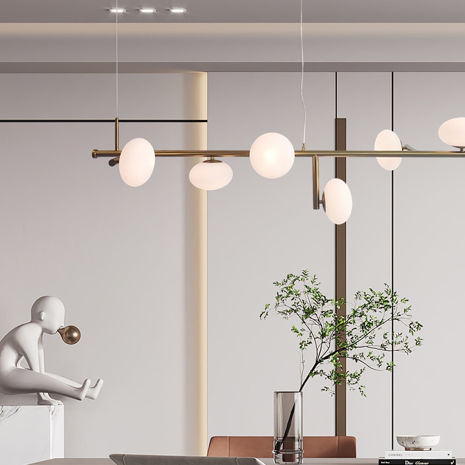 Balance Modern Glass Chandelier - Lamp Outdoor