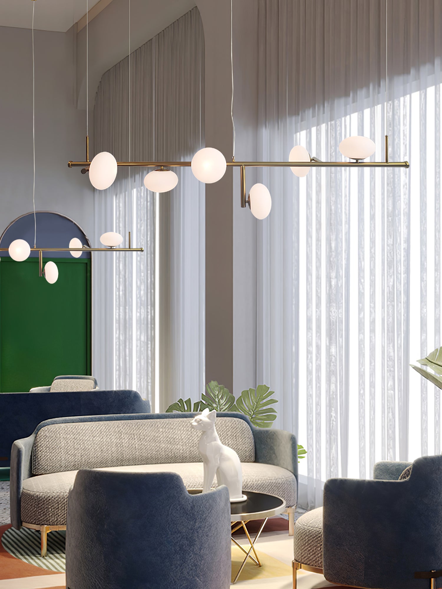 Balance Modern Glass Chandelier - Lamp Outdoor