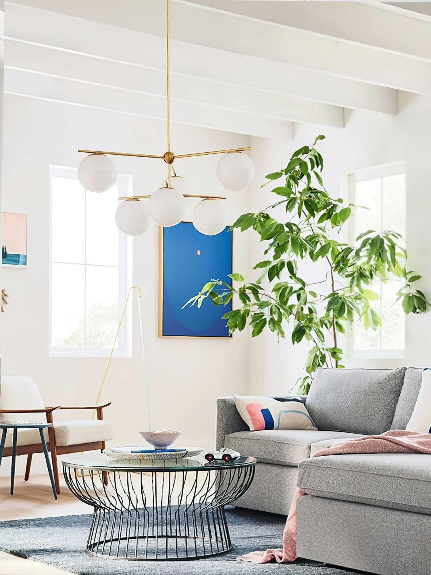 Sphere & Stem Chandelier - Lamp Outdoor
