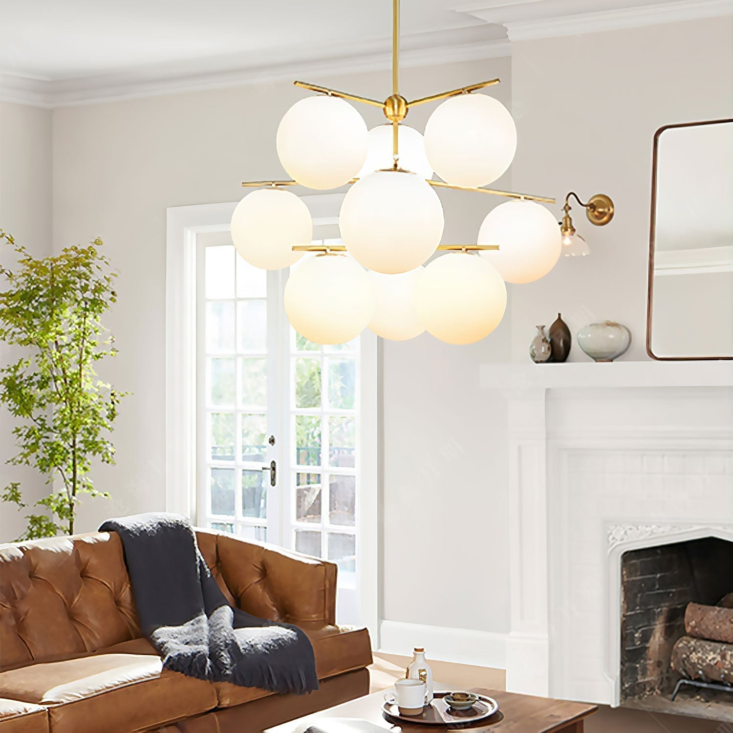 Sphere & Stem Chandelier - Lamp Outdoor