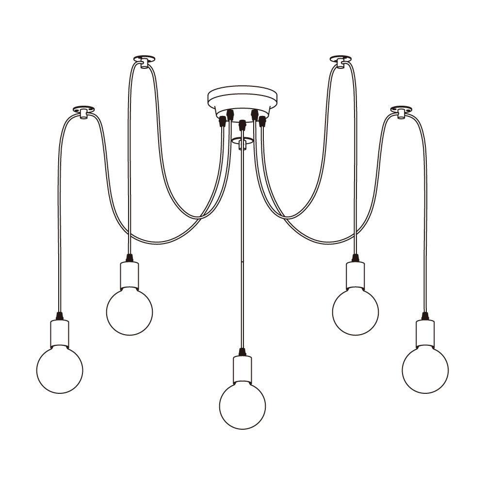 Spider Ceiling Chandelier - Lamp Outdoor