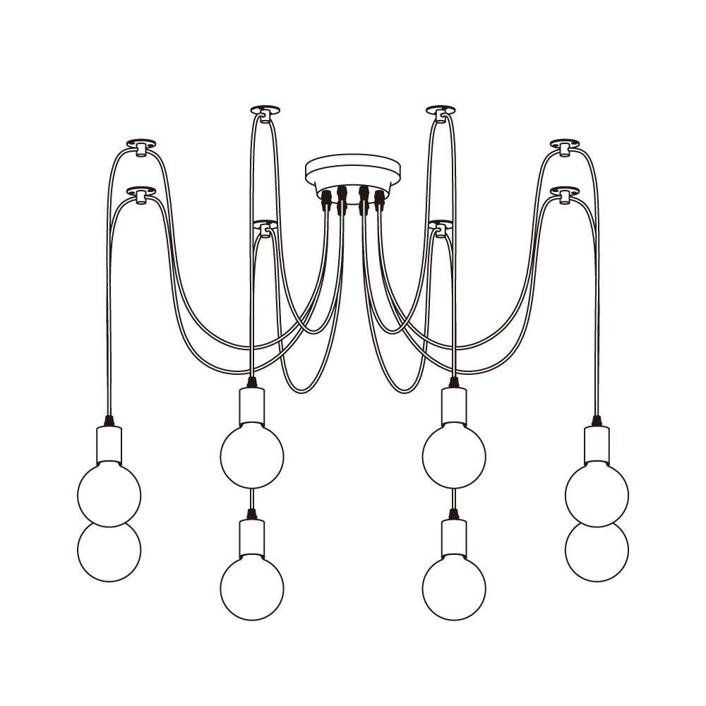 Spider Ceiling Chandelier - Lamp Outdoor