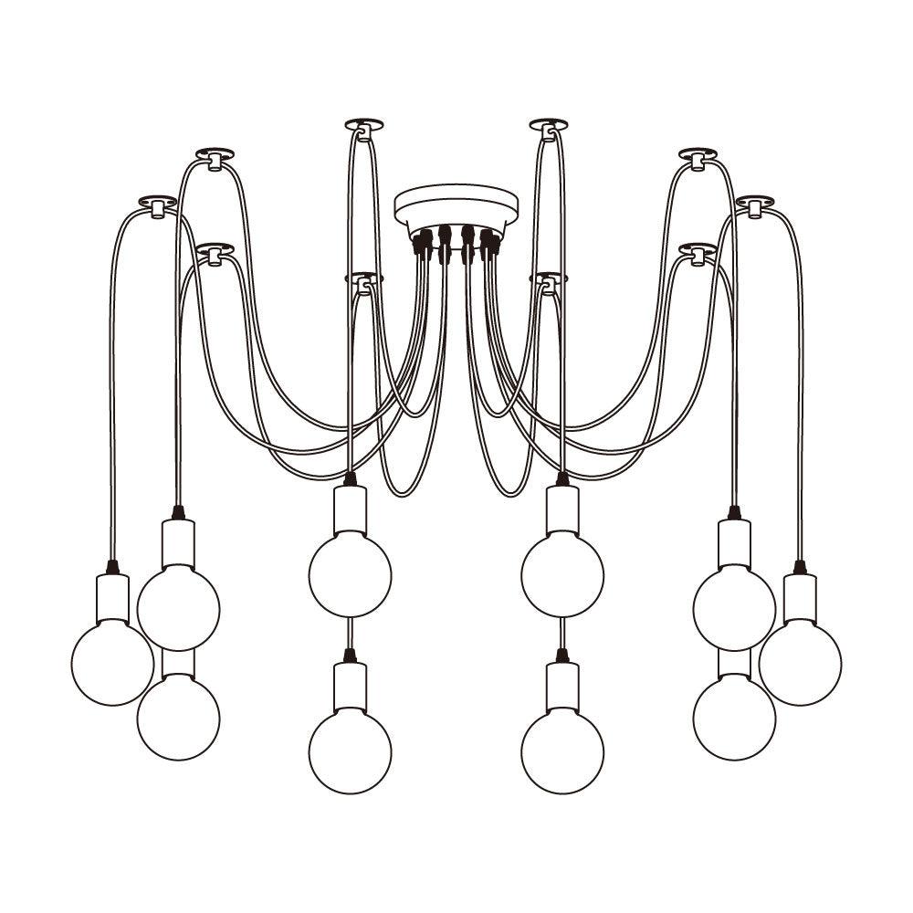 Spider Ceiling Chandelier - Lamp Outdoor